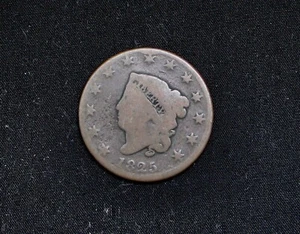 CENTAVO GRANDE CABEZA DE MATRONA CORONET 1825 G/BUENO - Imagen 1 de 2