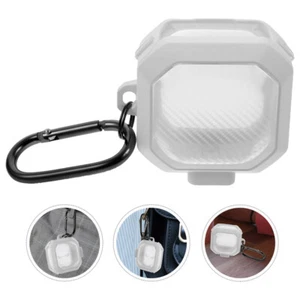 Wireless Earphone Case Plastic Earbud Protector and Carabiner Compatible with - Picture 1 of 12