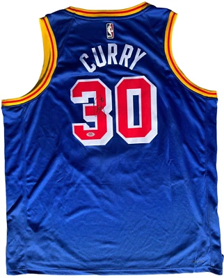 STEPHEN CURRY SIGNED WARRIORS CLASSIC AUTHENTIC SWINGMAN JERSEY PSA/DNA ! - Image 1 of 4
