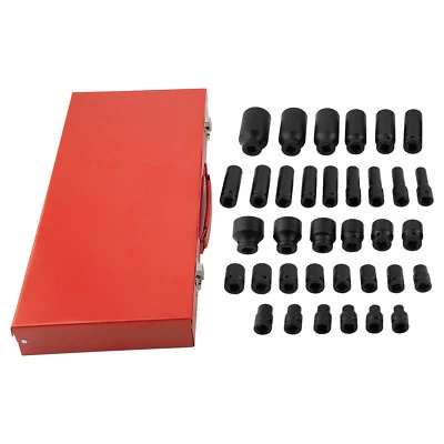 Drive profundo impacto métrico Socket Set for coche Herramientas Garaje Stock - Imagen 1 de 4