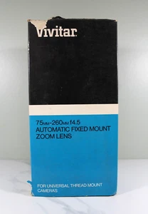 Vivitar 75mm - 260mm f4.5 Automatic Fixed Mount Zoom Lens Universal - Picture 1 of 4