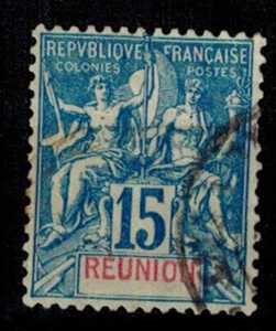 Réunion timbre N° 37 Oblitéré - Picture 1 of 1