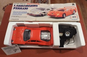 1991 Toy State Red Lamborghini Ferrari RC Car Vintage Excellent Clean UNTESTED - Picture 1 of 9