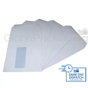 25xBUSTE FINESTRA C5/A5 BIANCHE AUTOSIGILLANTI 90gsm SS - Foto 1 di 5