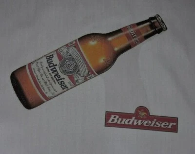 1 Budweiser Bottle BEER Quilting Blocks Quilt Squares Sewing block KING OF BEER  - Image 1 of 2