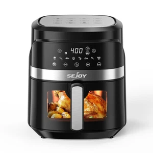 SEJOY 8-in-1 Air Fryer Oven 1500W 6-Quart Electric Hot with Digital Touch Screen - Picture 1 of 16