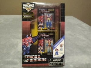 Micro Figures The Transformers Optimus Prime & Starscream w/ Figure Stand NEW - Picture 1 of 10