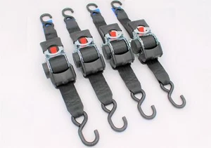 4 Stück Automatik Zurrgurt Spanngurt mit S-Haken 3,0m x 50 mm 750/1500daN - Zdjęcie 1 z 5