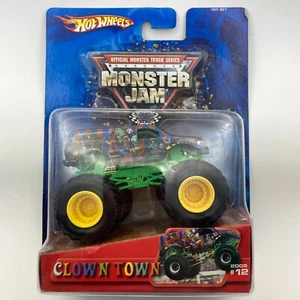 Hot Wheels Monster Jam Clown Town Monster Truck 2005 #12 On The Card - Picture 1 of 5