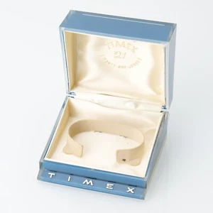 Vintage 1960’s 21j Self-Wind Waterproof Timex Blue Plastic Watch Box - Picture 1 of 5