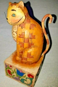 Jim Shore Jasper #114424 Enesco 2003  Tan/Yellow Cat  Retired - Bild 1 von 3