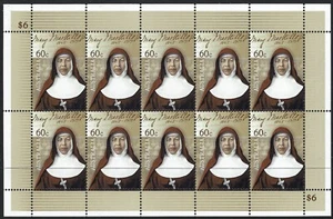 2010 Australia SG#3504 Canonisation of Mary MacKillop sheetlet mint MUH MNH - Picture 1 of 1