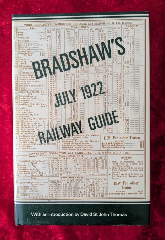 BRADSHAW'S JULY 1922 RAILWAY GUIDE - Guild - 1985 - Hardback D/W - Image 1 of 1