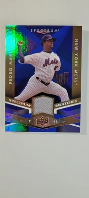 2009 Upper Deck Spectrum #SS-PM Pedro Martinez Spectrum Swatches Blue - Image 1 of 2