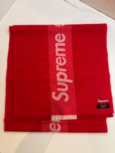Supreme Woven Wool Italy Red Scarf FW13 - Picture 1 of 3