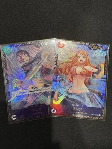 Juego de cartas de una pieza Sanji & Tashigi OP10-005 buque insignia japonés Nami tarjeta promocional - Imagen 1 de 4
