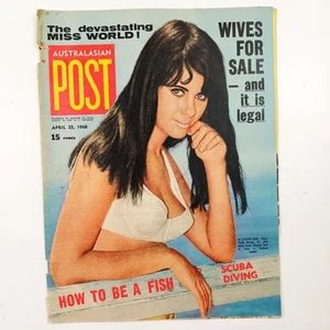 Australasian Post April 25 1968 Valli Kemp Madeline Hartog-Bel Pamela Tiffin Gd - Picture 1 of 8