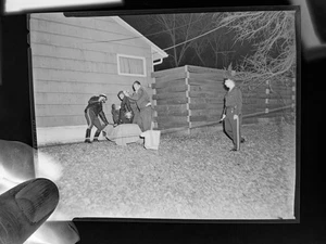 MURDER vtg 50s 60s Kansas City MO KS KCMO Crime Photo Negative - Picture 1 of 11