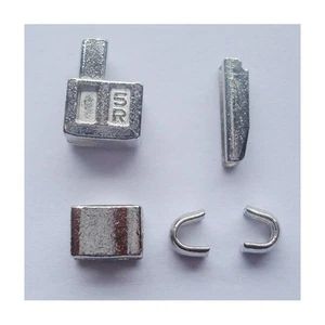 2 Sets Silver #5 Metal Zipper Head Box Zipper Sliders Retainer Insertion pin ... - Picture 1 of 6