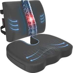 Office Chair Cushion and Back Support for Office Chair, Lumbar Support Pillow... - Picture 1 of 8