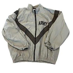 Vintage Army IPFU Jacket Mens XL Gray Black Full Zip Vents - Picture 1 of 8