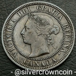 Canada Confederation 1 Cent 1882 H. KM#7. Bronze One Penny coin. Q. Victoria. SC - Picture 1 of 7