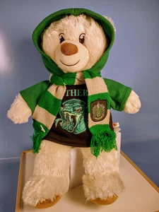 Build a Bear BAB Harry Potter Slytherin Bear Plush with sweatshirt & Scarf Draco - Picture 1 of 10