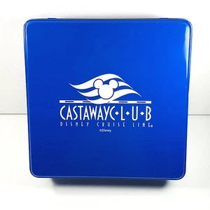 Disney Cruise Line Castaway Club Travel Game Set Collectible Tin Cards Scrabble - Picture 1 of 6