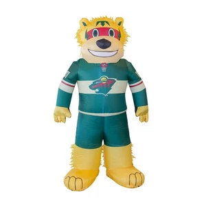 Mascotte gonfiabile "Nordy" Minnesota Wild NHL alta 7 piedi per festa in coda - Foto 1 di 1