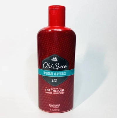 Old Spice Pure Sport 2 in 1 For the Hair Shampoo & Conditioner 12 oz - Image 1 of 2