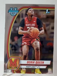 2024-25 Bowman Chrome University #19 Derik Queen 1st Bowman Rookie Card-RM74 - Picture 1 of 2