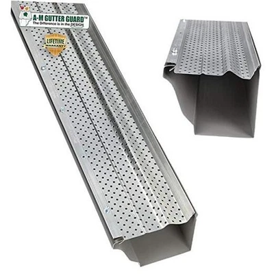  - Heavy Duty Lifetime Quality Aluminum Leaf & Debris 5 Inch - 50 Feet - Image 1 of 4