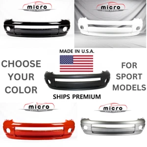 NEW FRONT BUMPER COVER FOR 02-05 DODGE RAM SPORT *CHOOSE YOUR COLOR* CH1000463 - Picture 1 of 7