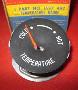 NOS Mopar 1956 Plymouth temperature Gauge, in box, 1627497 - Picture 1 of 1