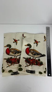 2 Vintage Stockenten Leinen Geschirrtücher - 29x16 - Bild 1 von 2