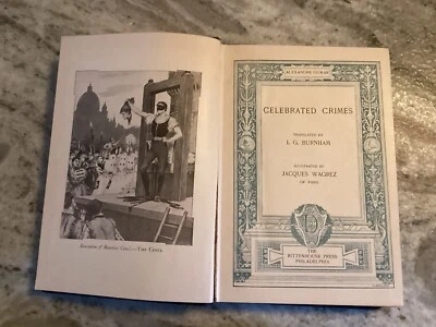 1895 Alexandre Dumas Celebrated Crimes The Cenci, Murat, Derues HC Book - Image 1 of 4