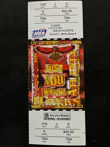 FULL TICKET 1997 NBA PLAYOFFS ROUND 2 GAME 4 MAY 11, 1997 MICHAEL JORDAN/BULLS - Picture 1 of 2