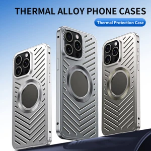 Heat Dissipation Case Cover For iPhone 16 Pro Max 15 Magnetic Metal Shockproof - Picture 1 of 19