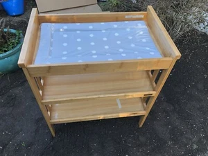 East Coast Brown Open Dresser Baby Changing Table No Screws No Mat Dismantled - Picture 1 of 8