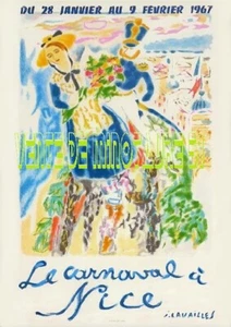 Carnaval de Nice 1967 - 06 - affiche plastifiée - Foto 1 di 12