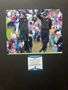 Rory McIlroy Graeme McDowell autographed signed golf 8x10 photo Beckett BAS coa