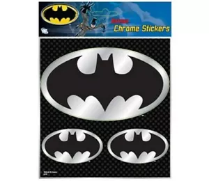 BATMAN LOGO STICKER Chrome RARE HOT NEW DECAL - Picture 1 of 1