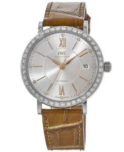Nuevo IWC Portofino Automático Plateado Original Esfera Diamante Para Mujer IW458101-CD - Imagen 1 de 1
