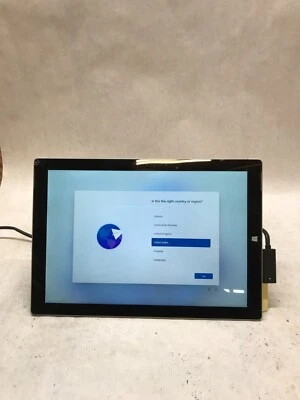 Microsoft Surface Pro 3 1631 i5 4GB RAM 128GB SSD WIN 11 For Parts Bad Touch- DW - Image 1 of 4