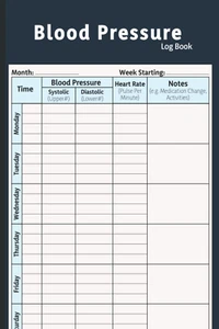 Blood Pressure Log Book: Simple Daily Blood Pressure Log | Record & Monitor Bloo - Picture 1 of 12