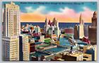 Postcard Wacker Drive And Chicago River,Chicago,Illinois Vtg Unp C.1943 Linen