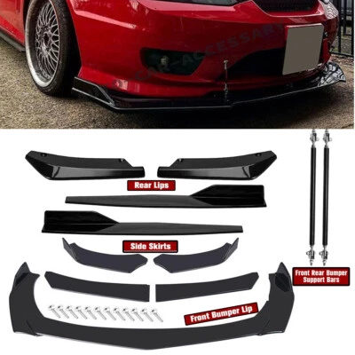 For Hyundai Tiburon  Front Rear Bumper Lip Spoiler Splitter Body Kit Side Skirt - Изображение 1 из 4