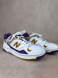 Vintage 1980s New Balance James Worthy Lakers Purple Basketball Shoes Size 8.5 B - Picture 1 of 12