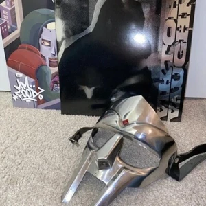 MF DOOM Mask Mad-villain Mild Steel Face Armour Medieval Face Halloween Mask - Picture 1 of 7