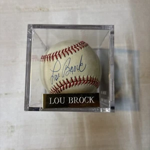 Lou Brock signierter Baseball Rawlings NL Baseball - Bild 1 von 3